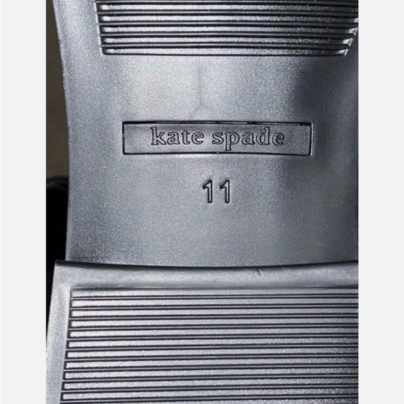 Kate Spade black with gold trim size 11 ankle rain boots - Picture 9 of 11